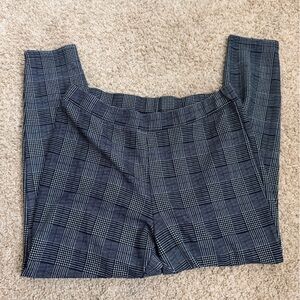 Women's Gray Glen Plaid Stretch Trousers